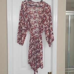 Floral womens robe